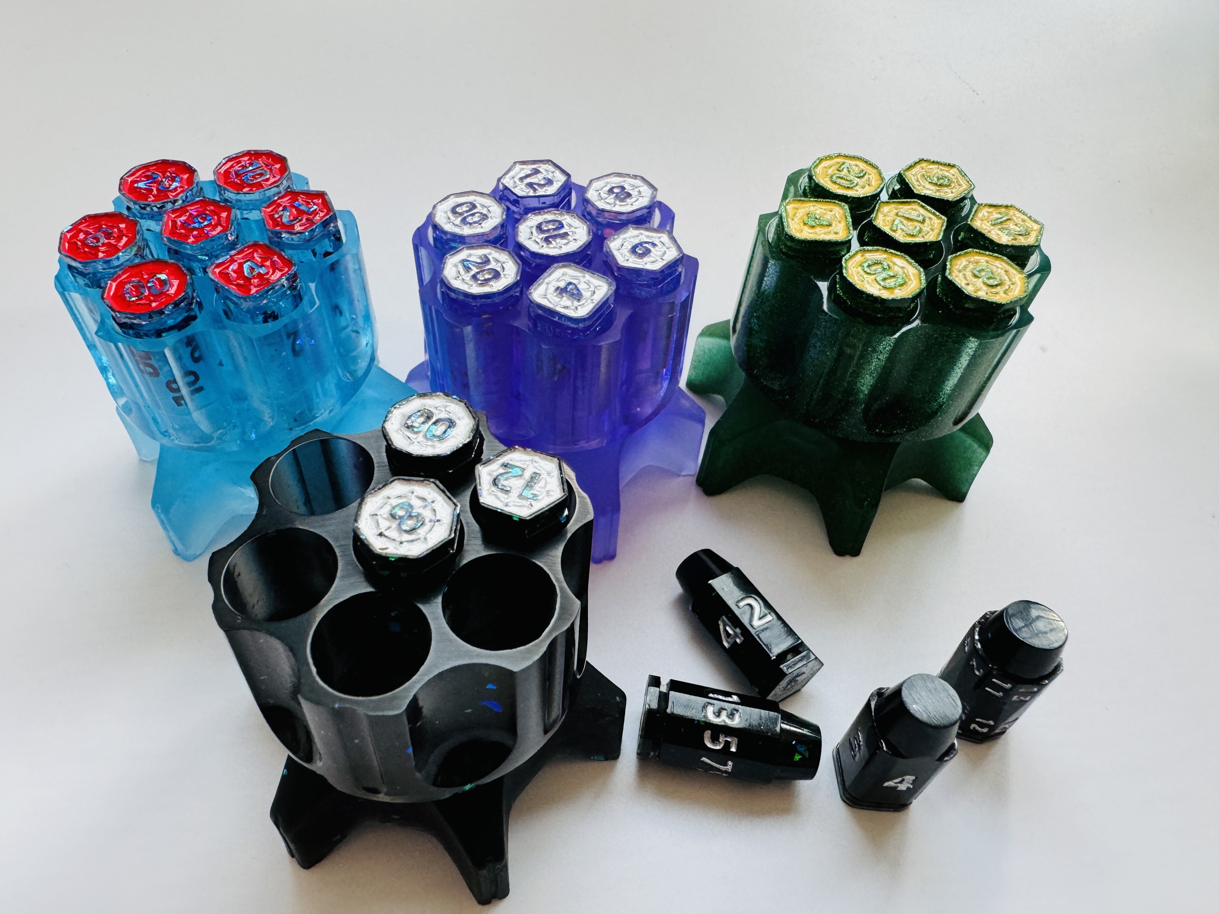 Spin D6 Bullet Dice Revolver Barrel