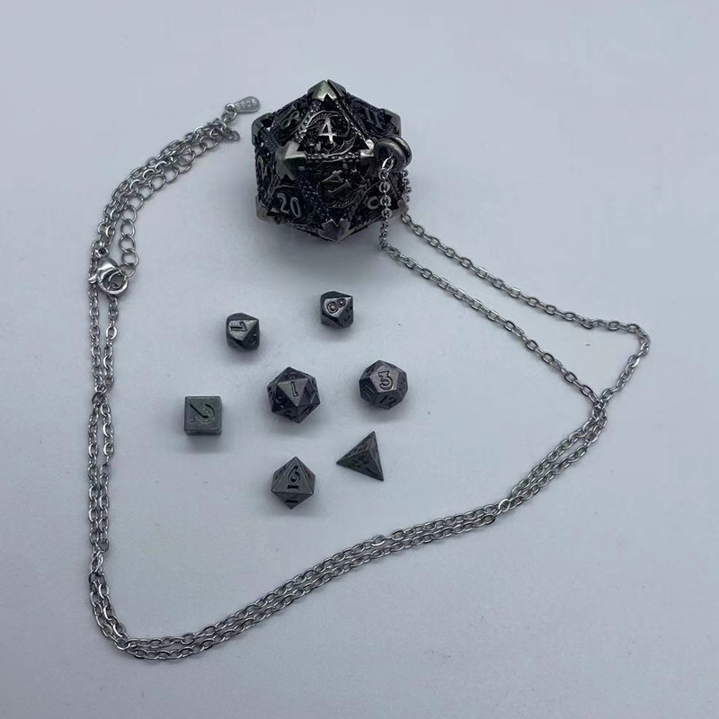 Metal 6MM Mini Hollow Dice Pendant