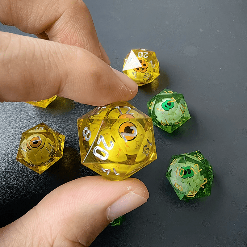 20 Sides Movable Eye Ball Dice Point Angle Dragon Eye Digital Dice 22mm