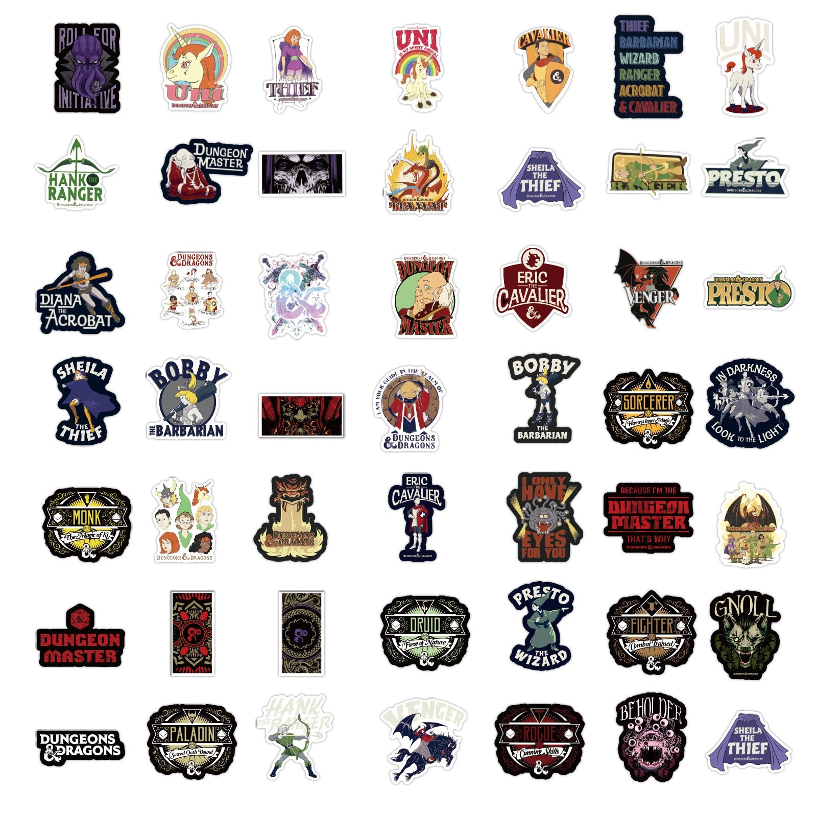 Dungeons and Dragons Stickers