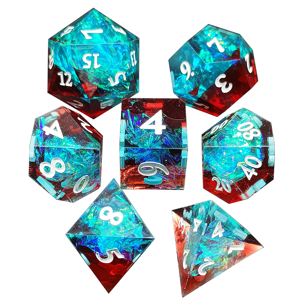 Color Bar Resin Dice Set