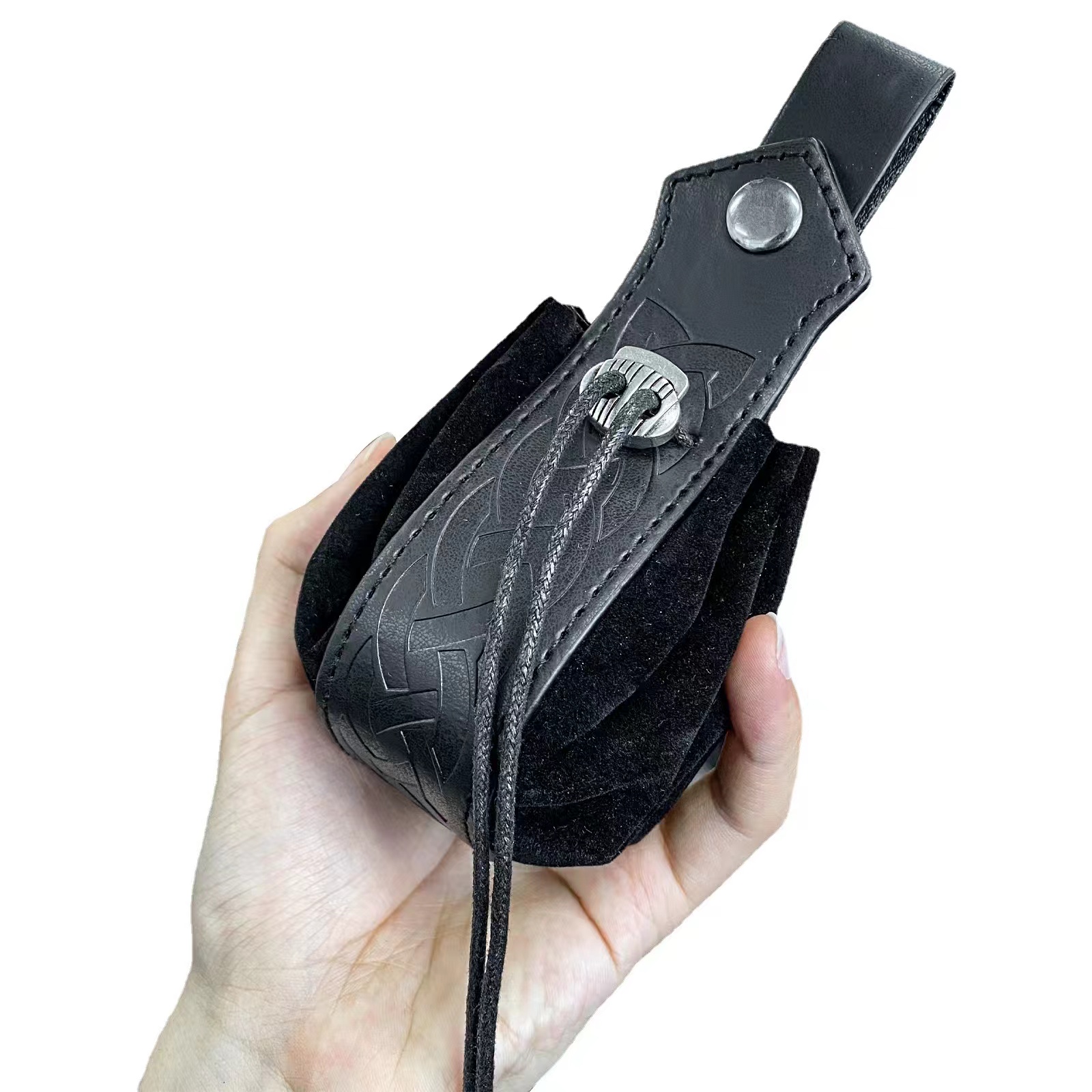 Handmade Leather Dice Bag & Tray