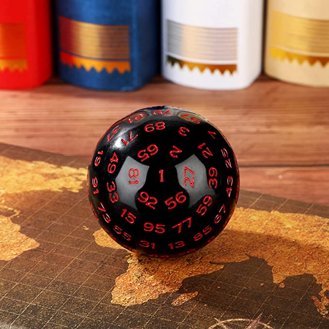 D100 Single Oversize Dice| Dungeons and Dragons