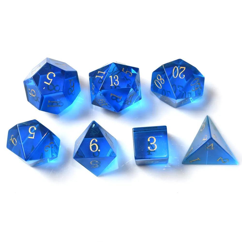 Pure Blue Crystal Dice