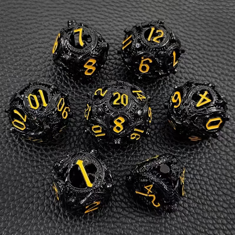 Hollow Metal Dice Set