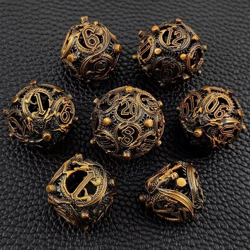 Hollow Metal Dice Set