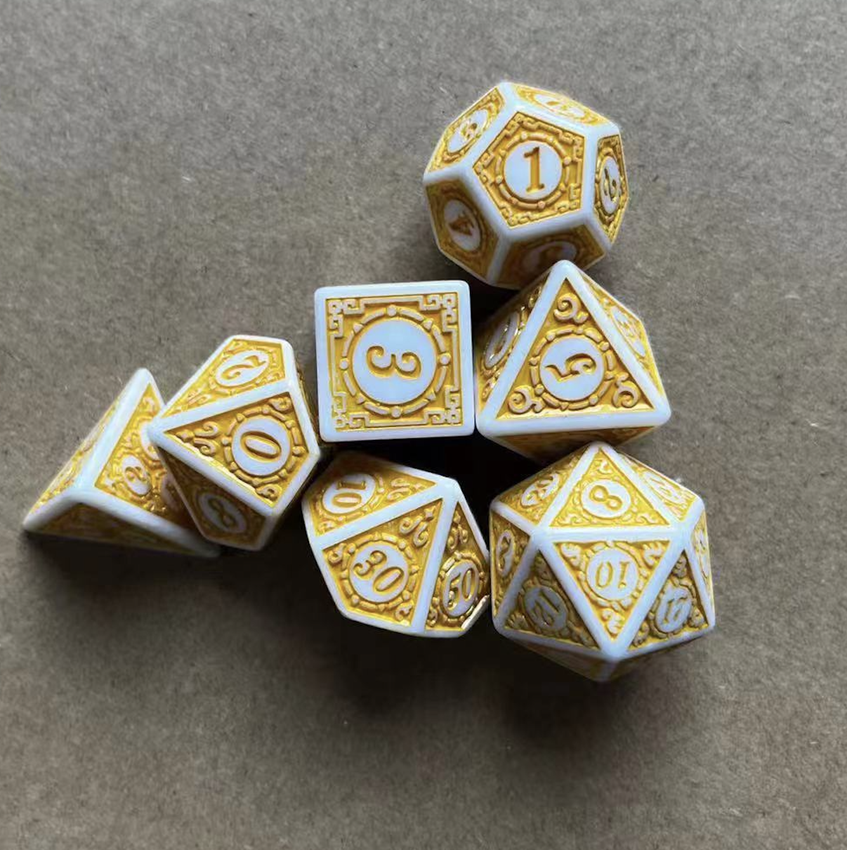 Vintage Graphic Dice Set