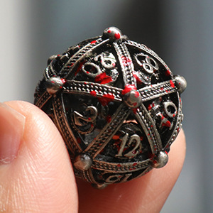 Metal Round Hollow Dice Set
