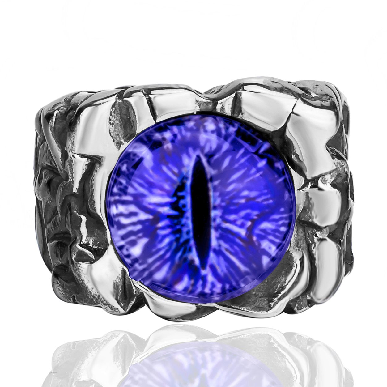 Men Stainless Steel Rings The Devil Dragon Eye