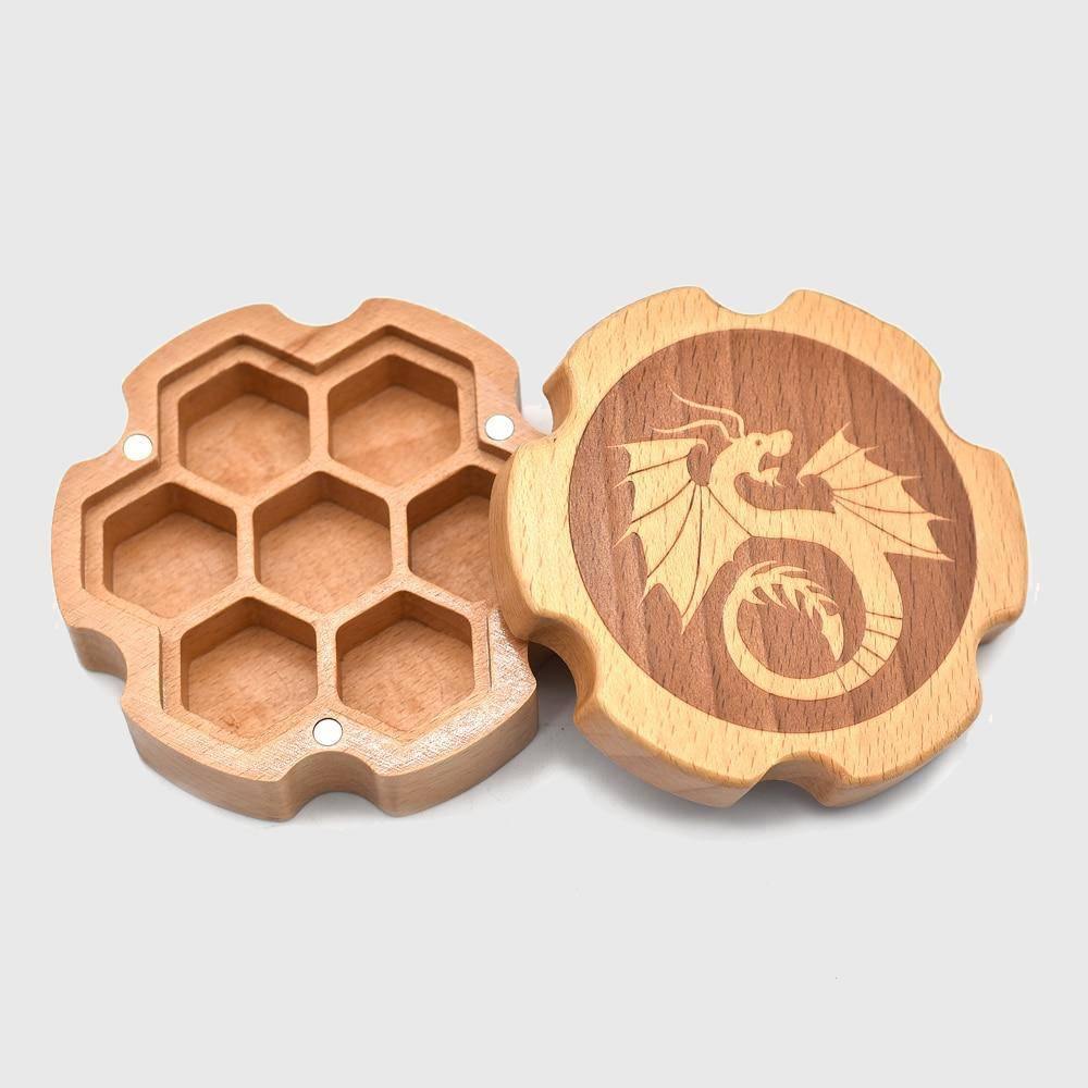 Dragon Wooden Dice Case