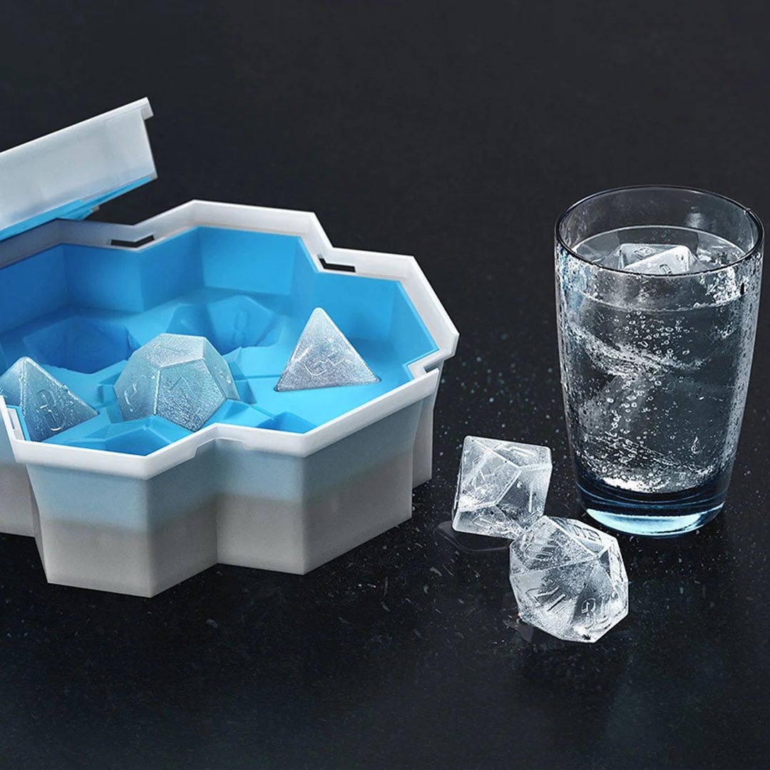 POLYHEDRAL ICE DICE CUBE TRAY