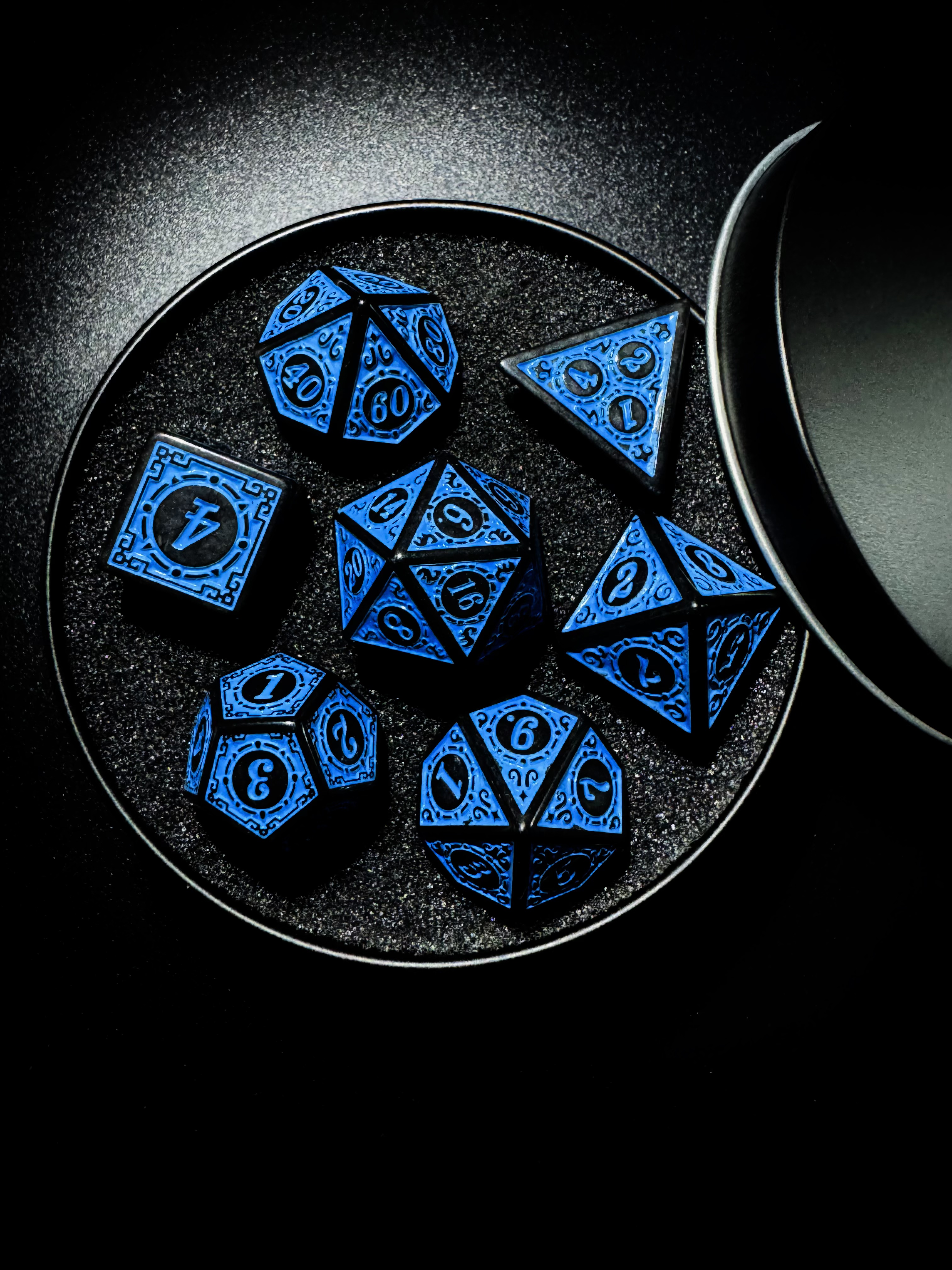 Arcane Glyph Dice Set [With Dark Iron Gift Box]