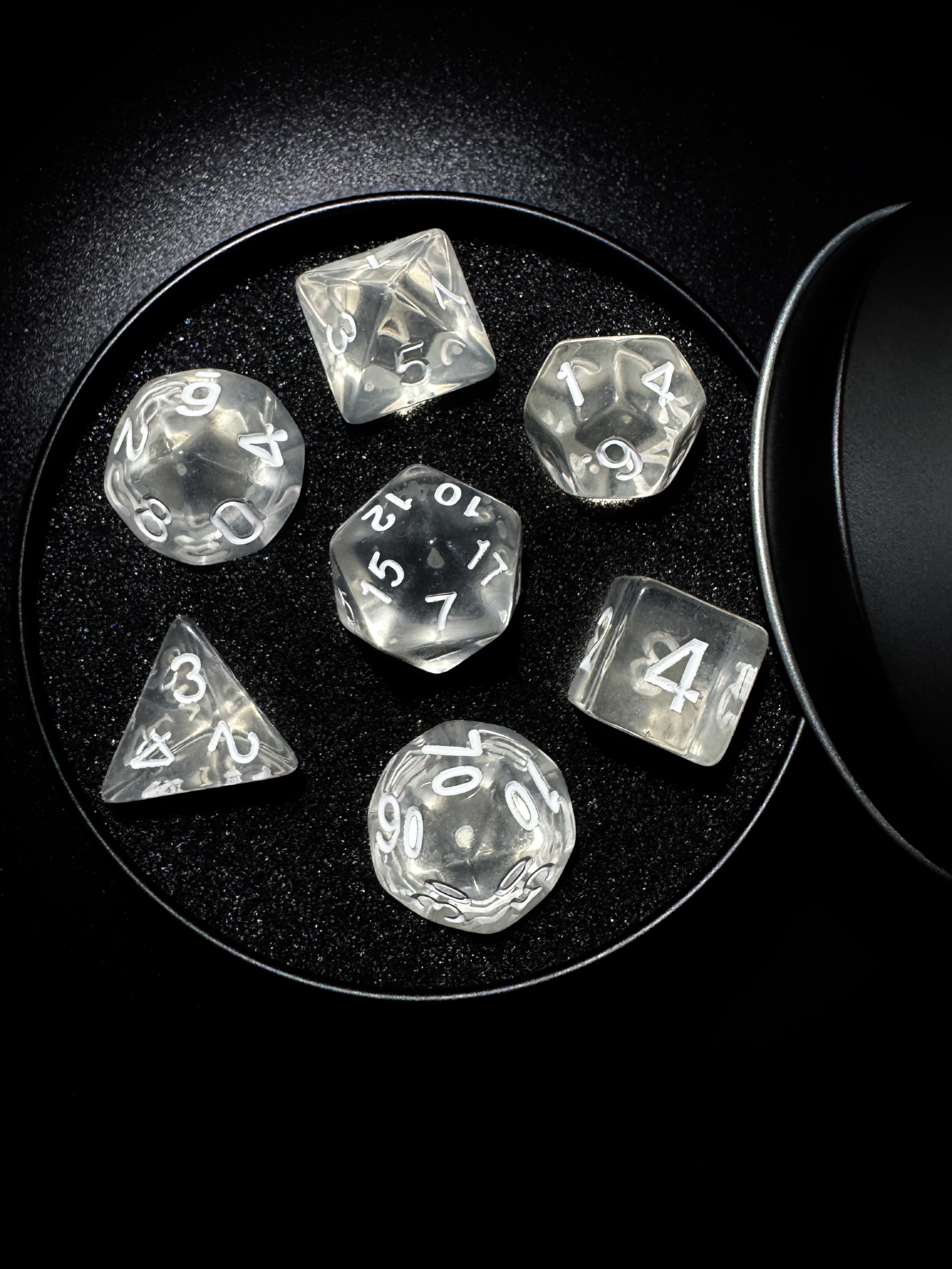 Crystal Clarity Dice Set [With Dark Iron Gift Box]