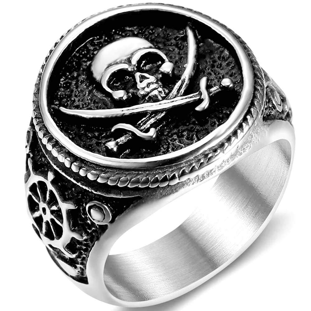 Skull Pirate Knife Death Ring