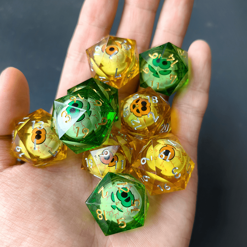 20 Sides Movable Eye Ball Dice Point Angle Dragon Eye Digital Dice 22mm