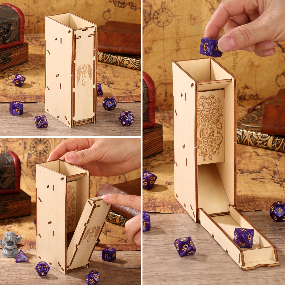 Dragon Dice Wooden Dice Tower