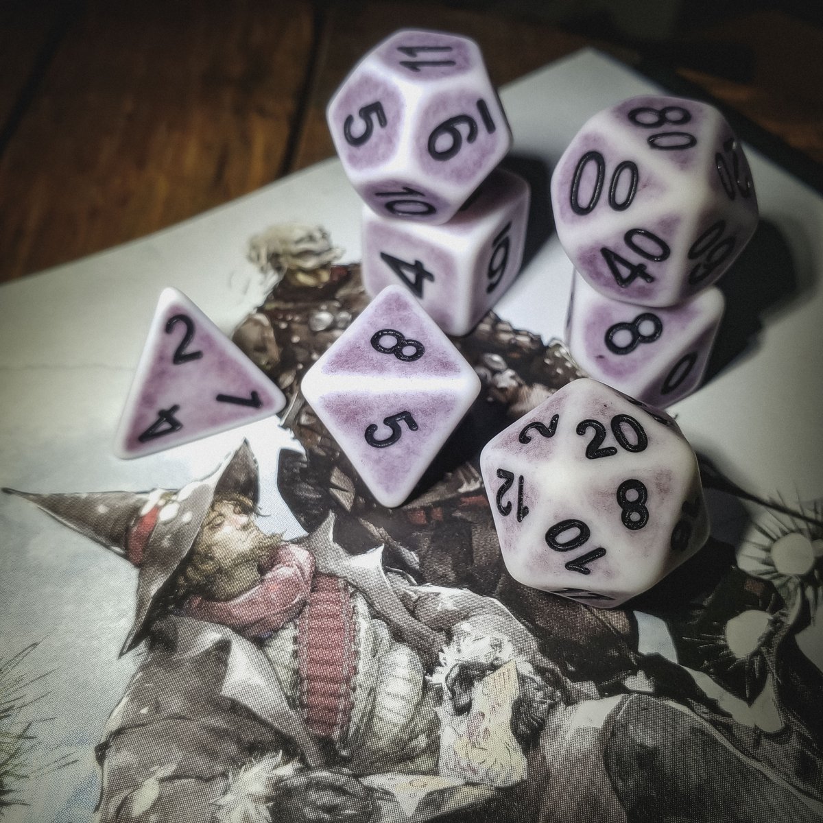 Retro Distressed Dice Set