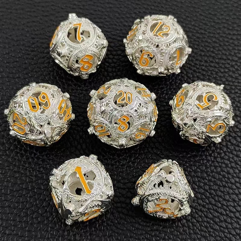 Hollow Metal Dice Set