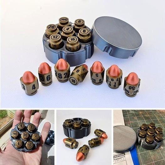 D6 Bullet Dice Crafts
