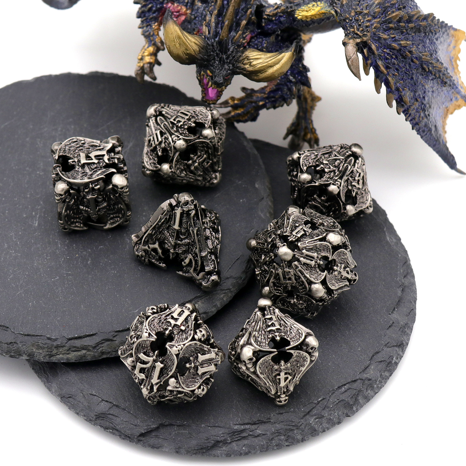 Pure Copper Hollow Metal Dice Set