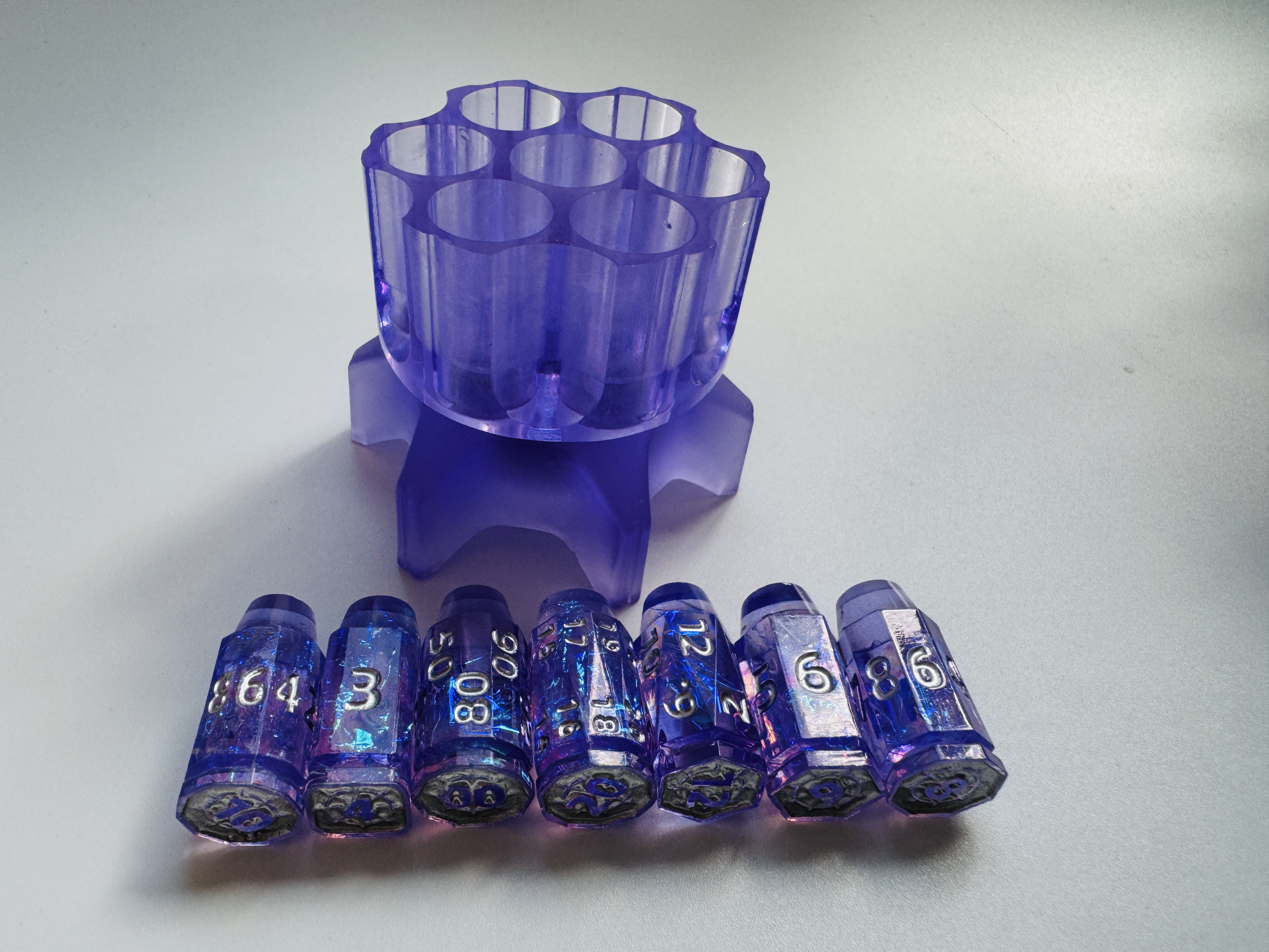 Spin D6 Bullet Dice Revolver Barrel