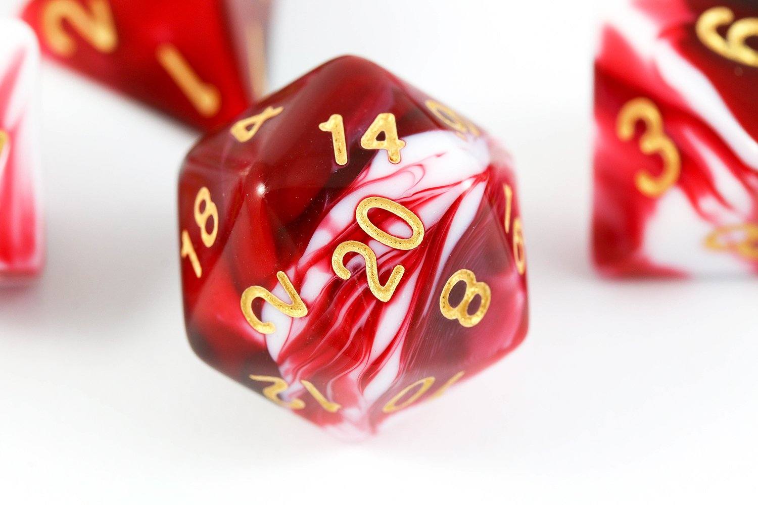 Red And White Dice Set