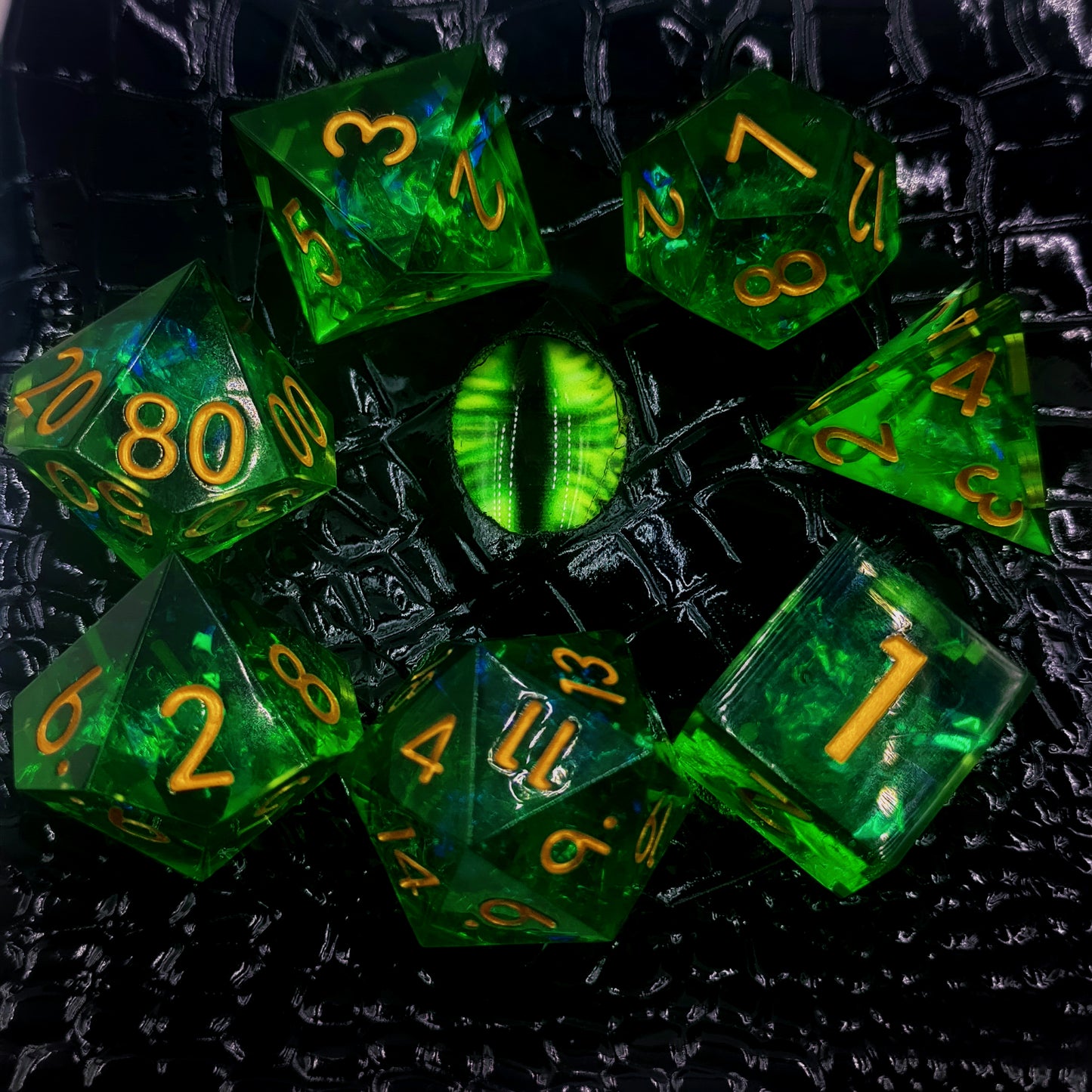 Green Dice Set