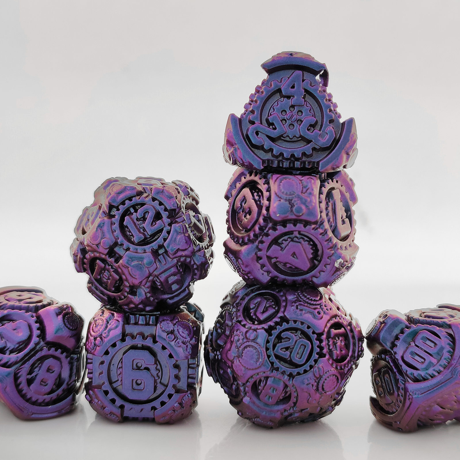 Mechanical ⚙️ Gear Metal Dice Set