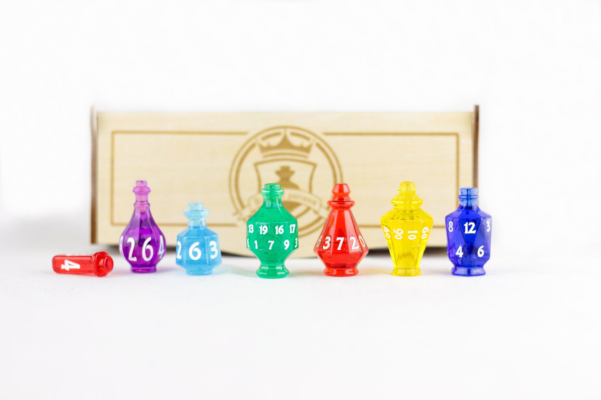 🎊King of Potions: Dungeons and Dragons Full Dice Set with box