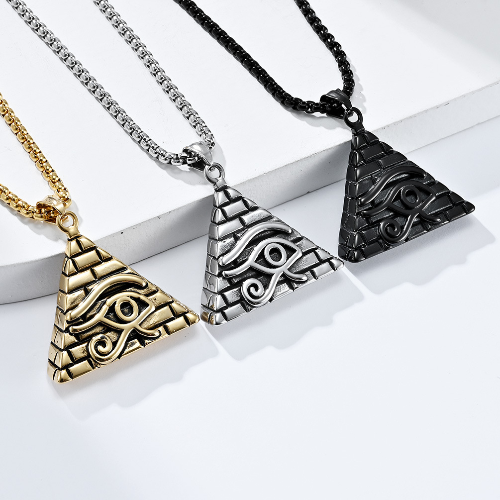 Pyramid Eye of Horus Necklace