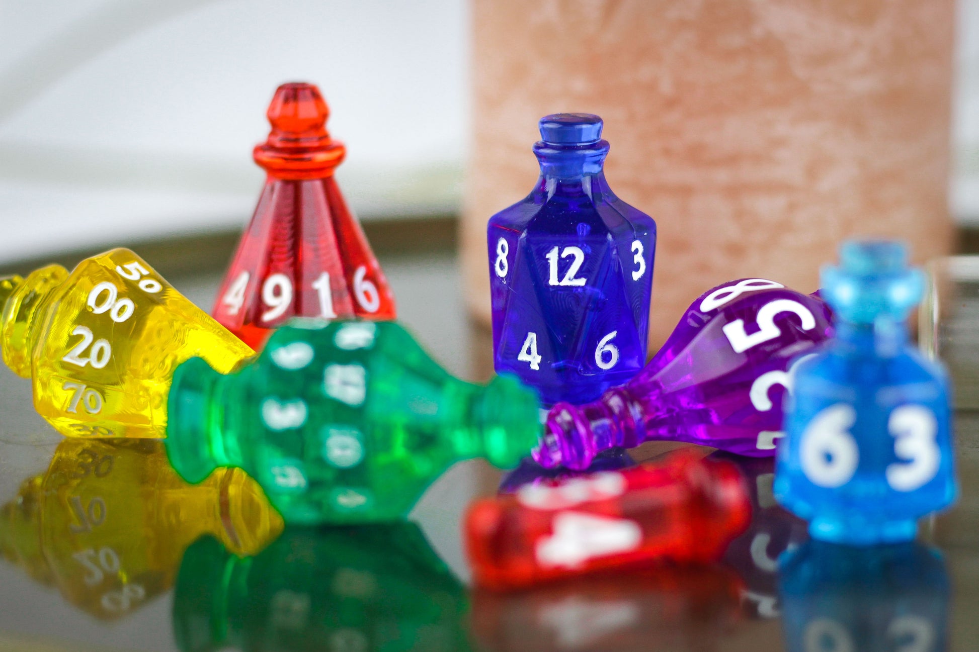 🎊King of Potions: Dungeons and Dragons Full Dice Set with box