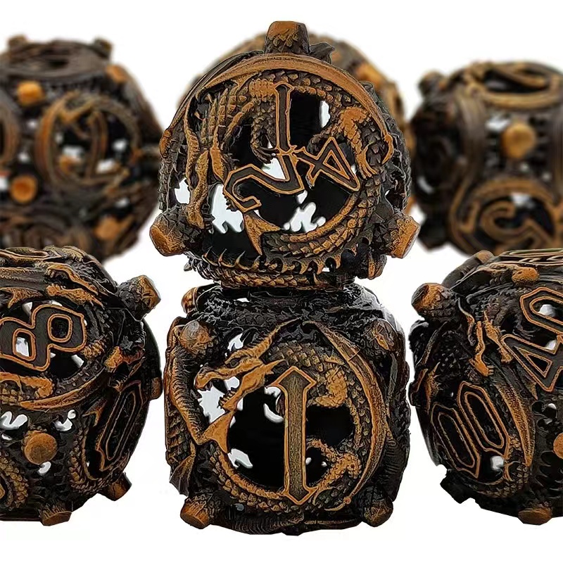 Hollow Metal Dice Set