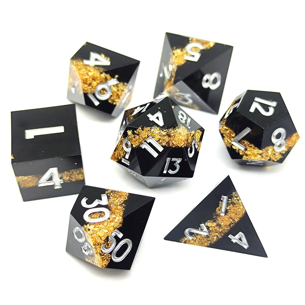 DND Dice Set Sharp Edge Galaxy Dice