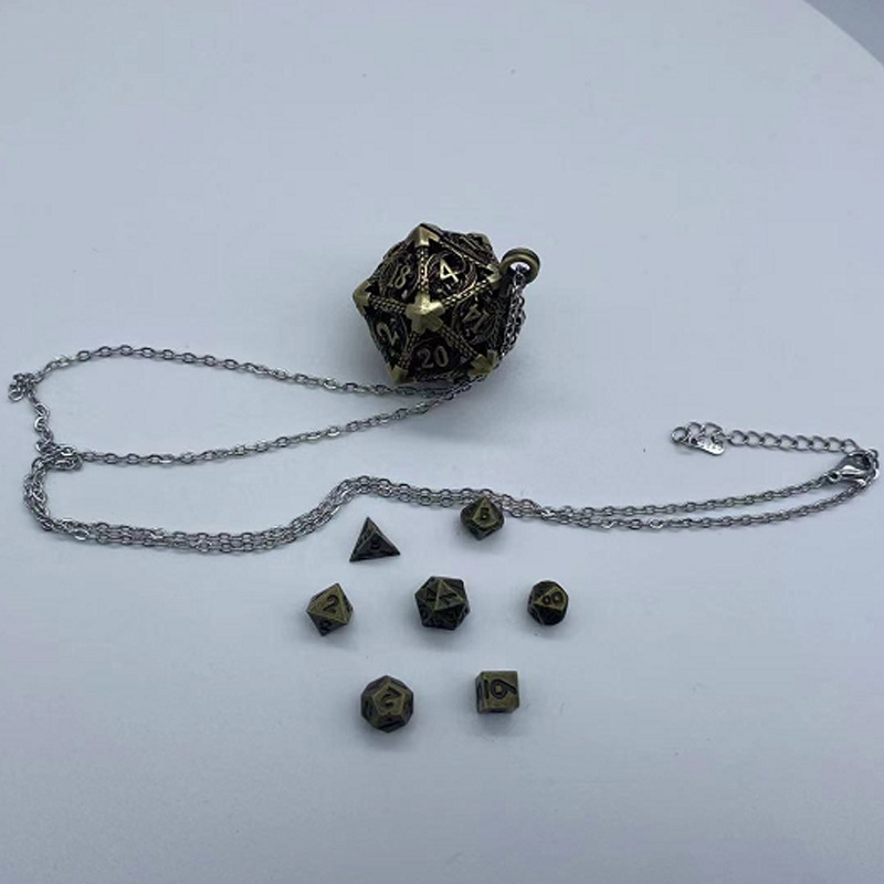 Metal 6MM Mini Hollow Dice Pendant