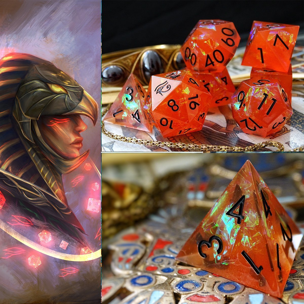 The Dice of Horus RPG Dice Set