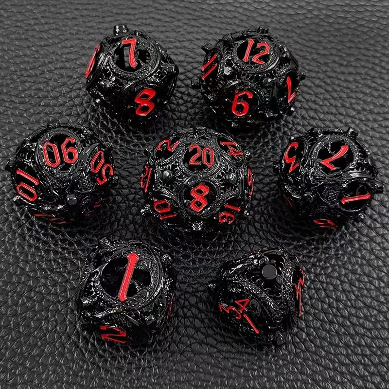 Hollow Metal Dice Set