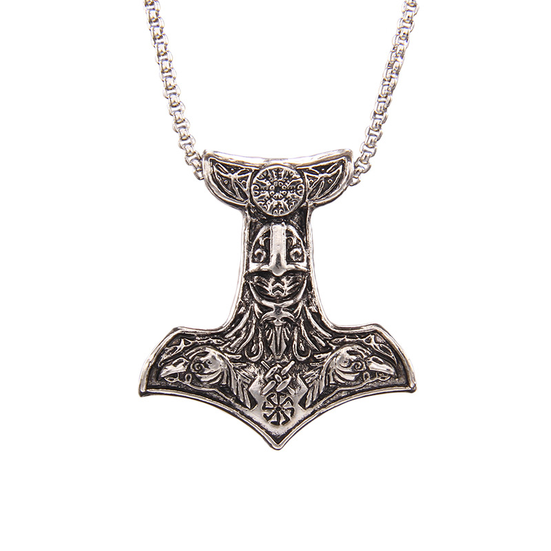Raven Thor's Hammer Necklace