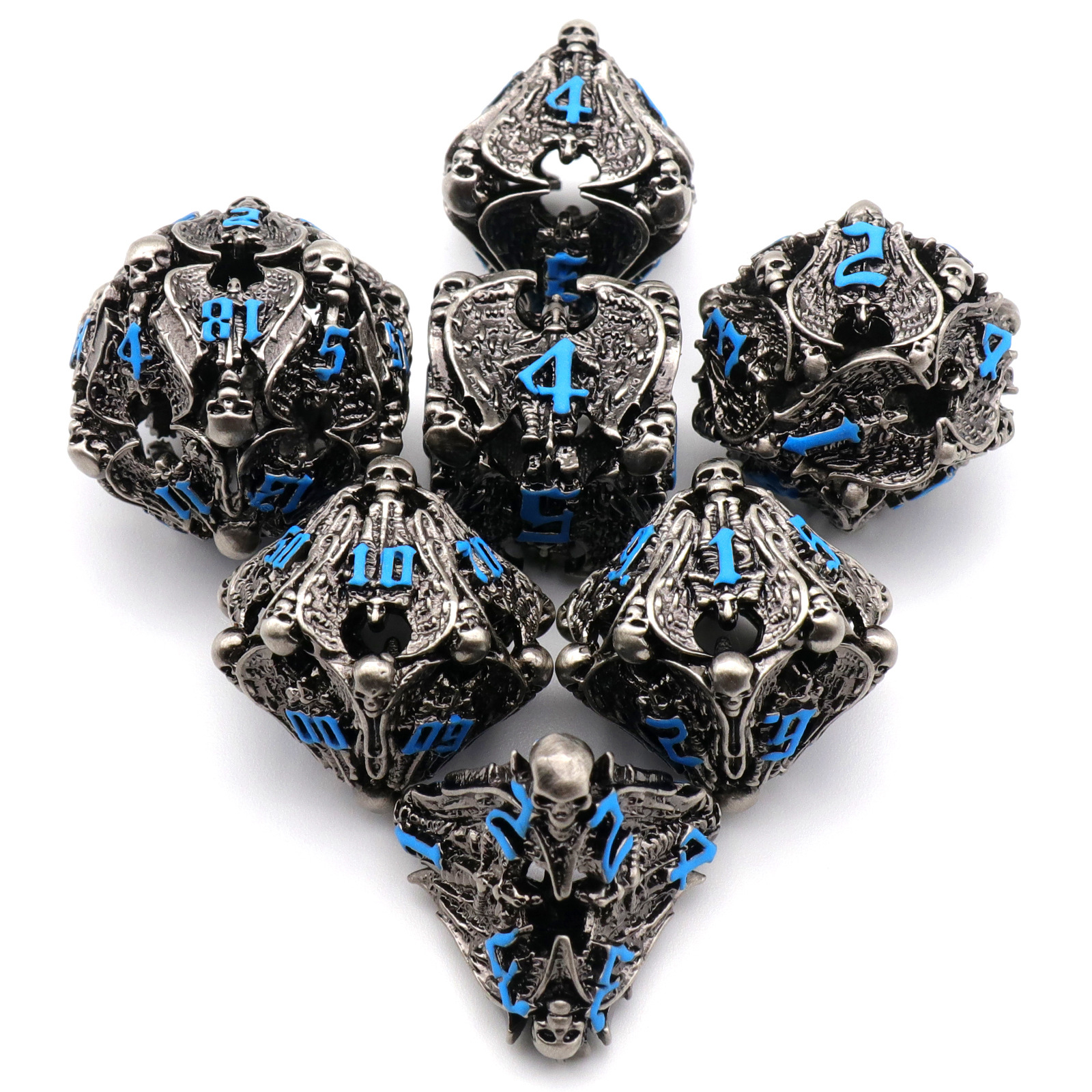 Pure Copper Hollow Metal Dice Set