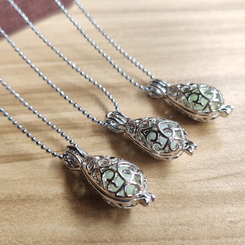 Luminous Cutout Drop Necklace