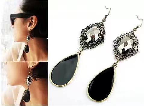 Women Teardrop Dangle Drop Earrings