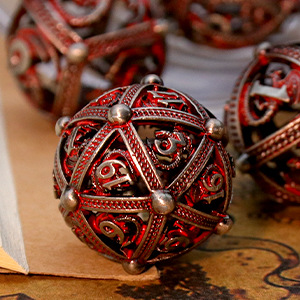 Metal Round Hollow Dice Set