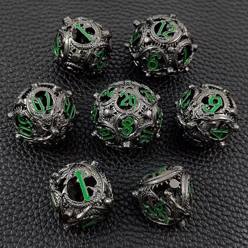 Hollow Metal Dice Set