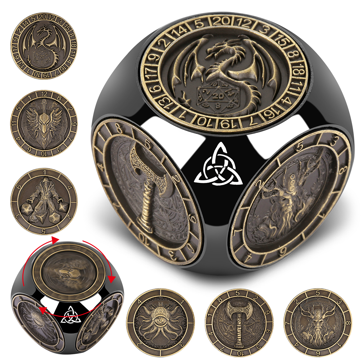 Rotating Orb Dice Generator