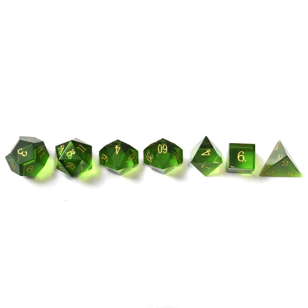 Pure Green Crystal Dice