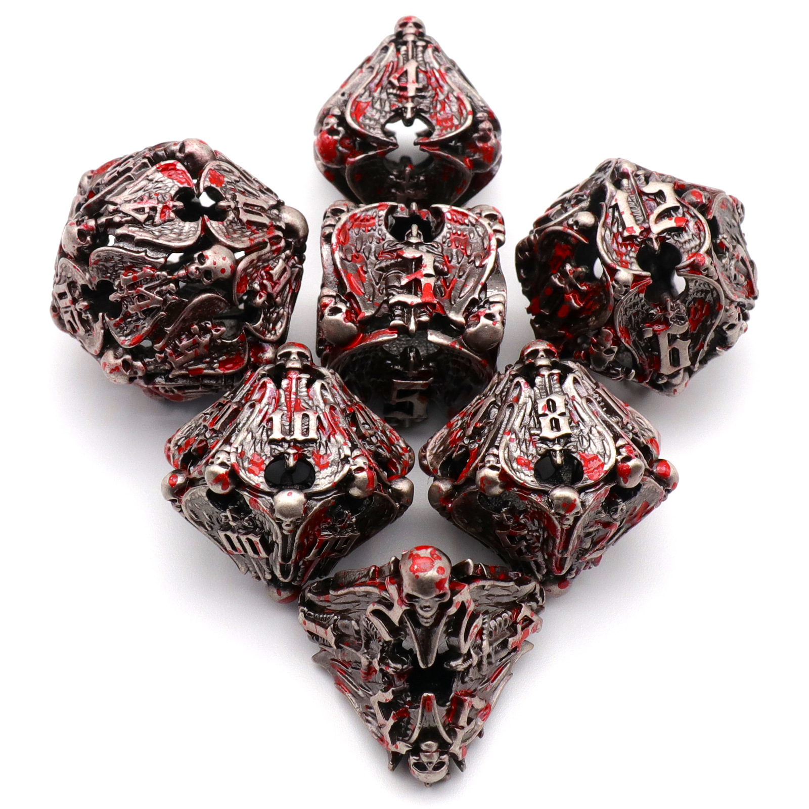 Pure Copper Hollow Metal Dice Set