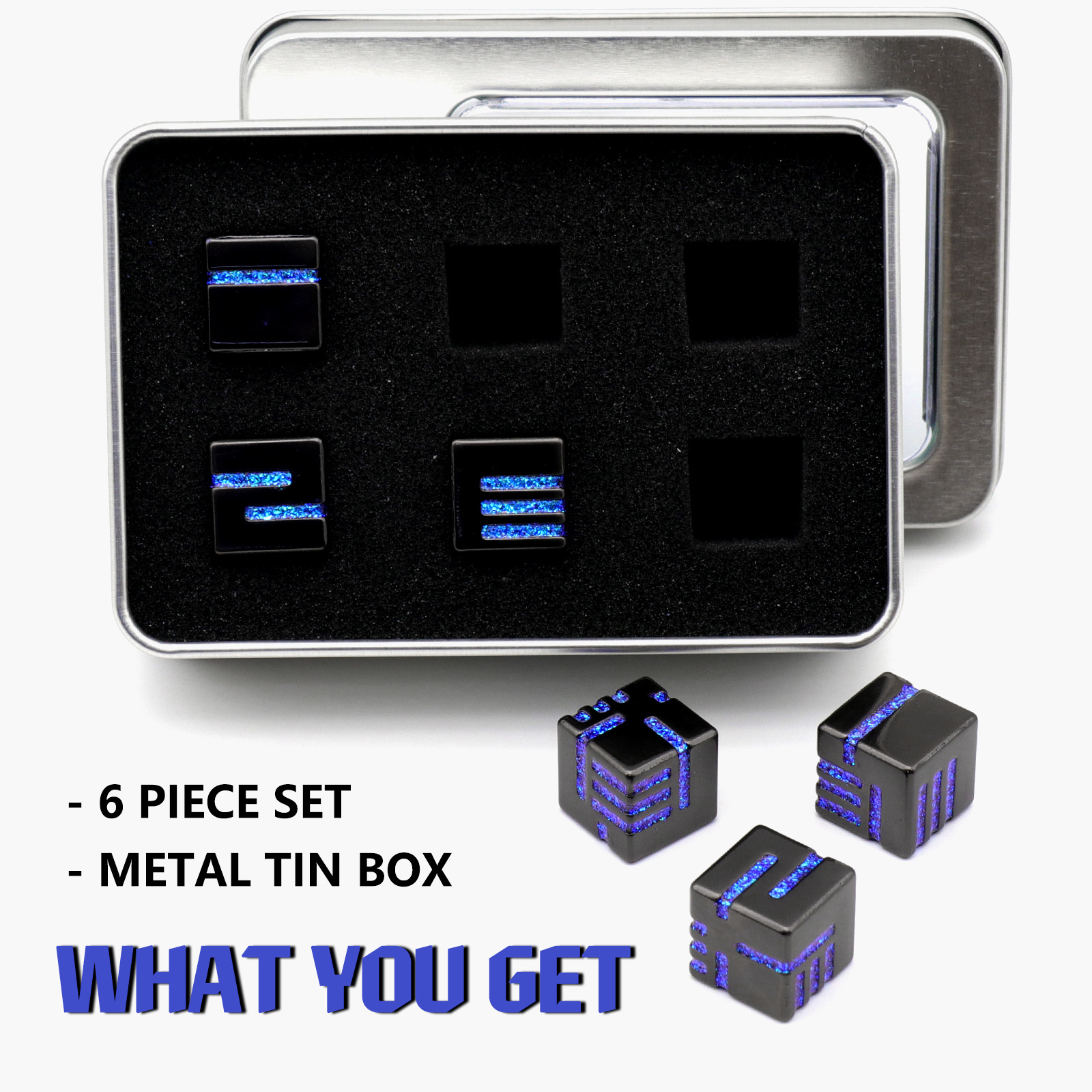 D6  Game Metal dice with Redesign Concept