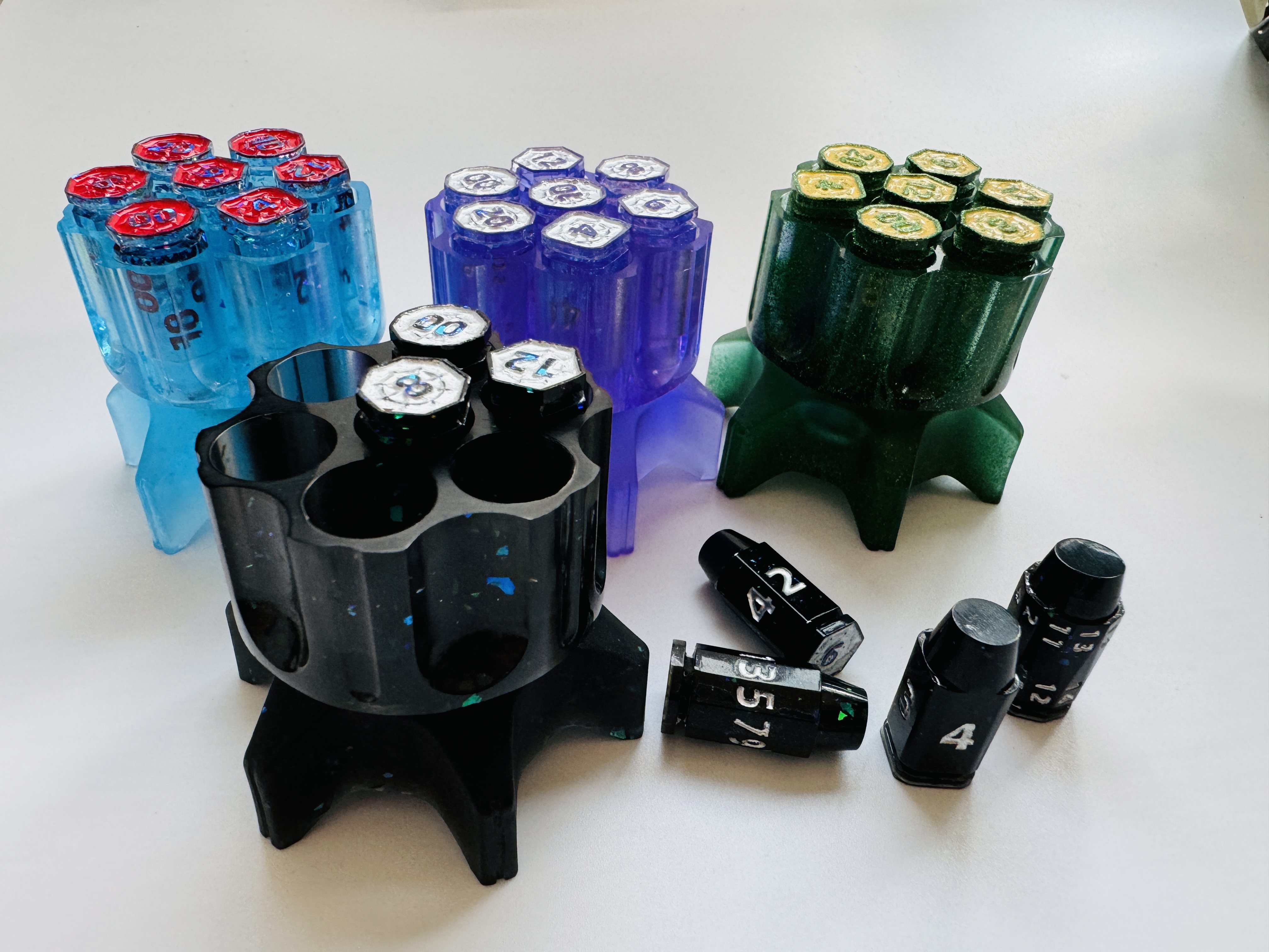 Spin D6 Bullet Dice Revolver Barrel