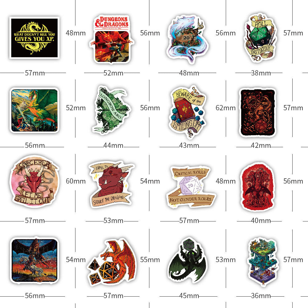Dungeons and Dragons Stickers