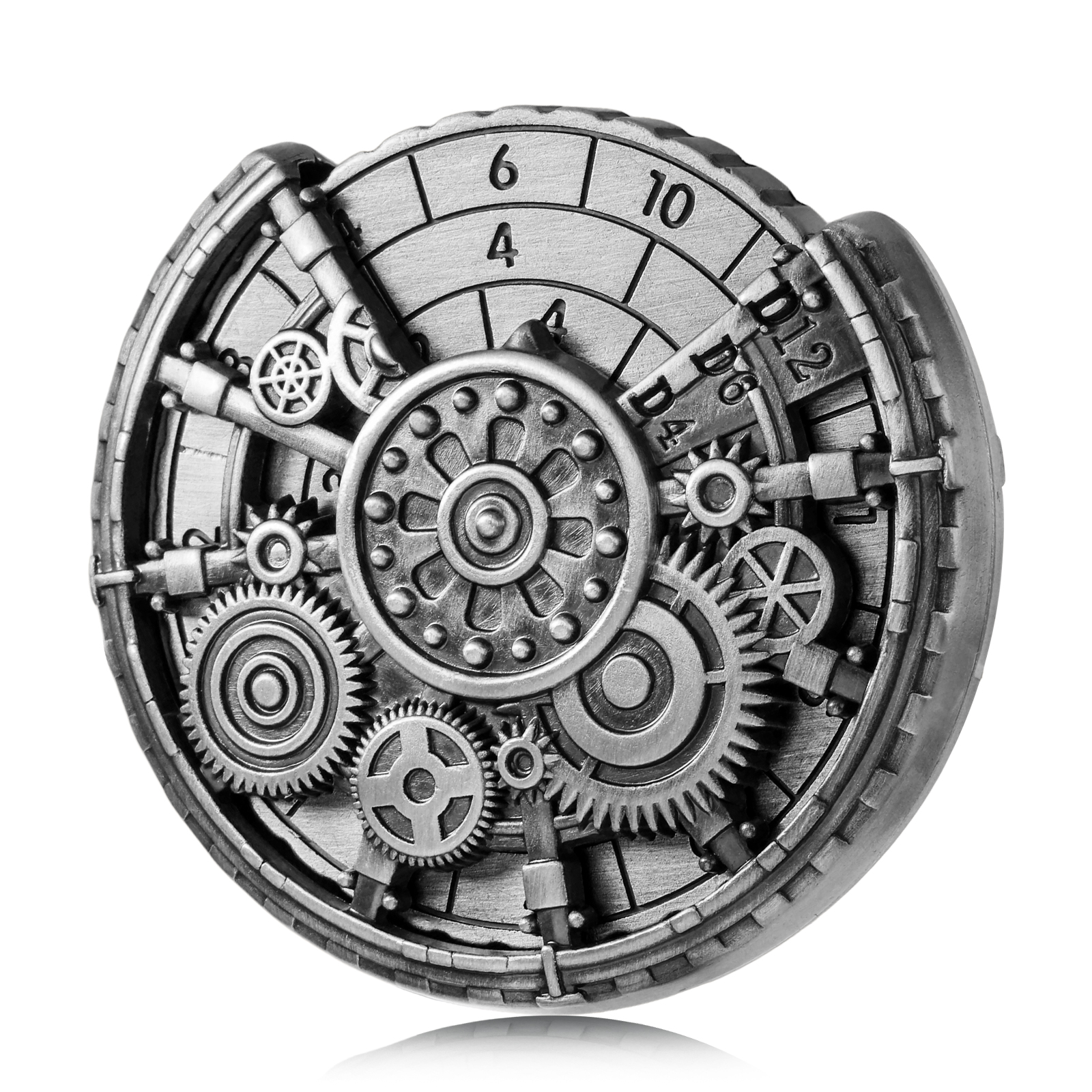 Steampunk Gear Spinner Dice Roller