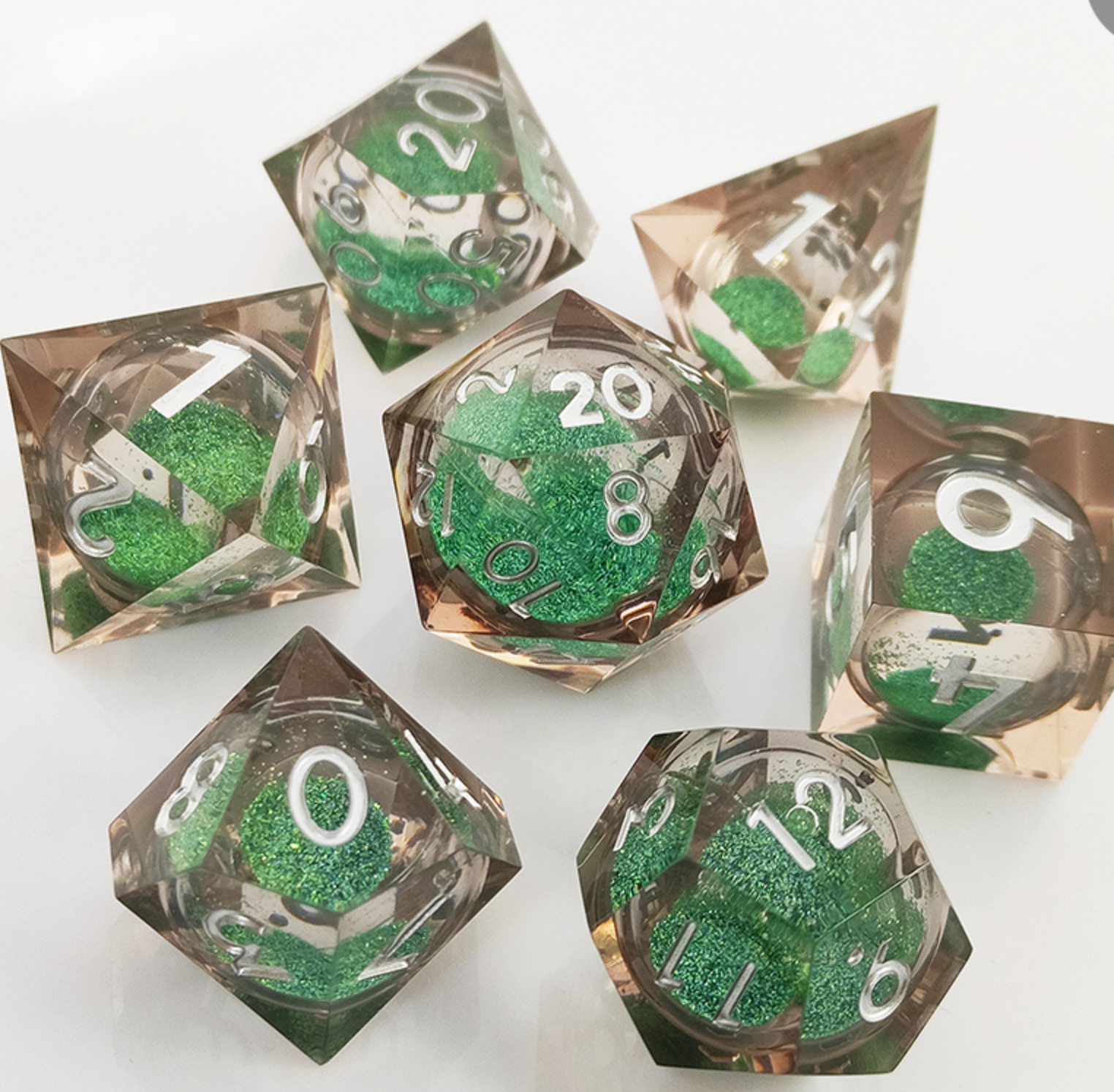 Resin Quicksand Dice Liquid Core